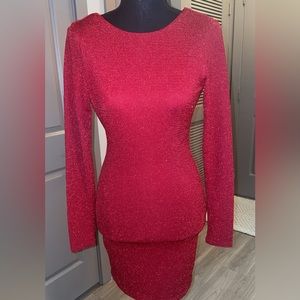 Glitter red dress